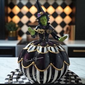 Large 16" Halloween Pumpkin Witch Mackenzie Style Figurine Statue Decor New